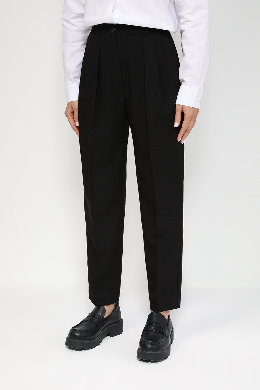

Брюки женские BELUCCI BL23082346MRKT черные L, Черный, BL23082346MRKT