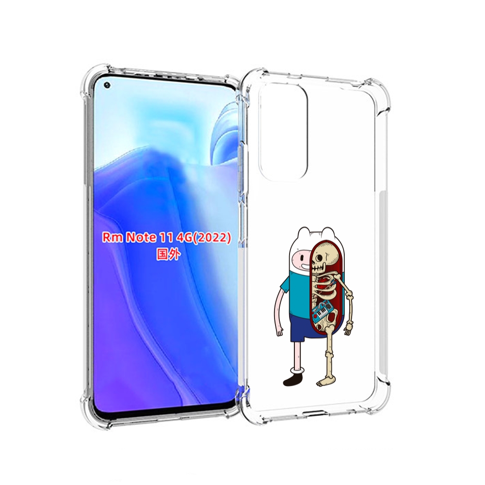 

Чехол MyPads Финн скелет для Xiaomi Redmi Note 11 4G ( Глобальная версия ), Tocco