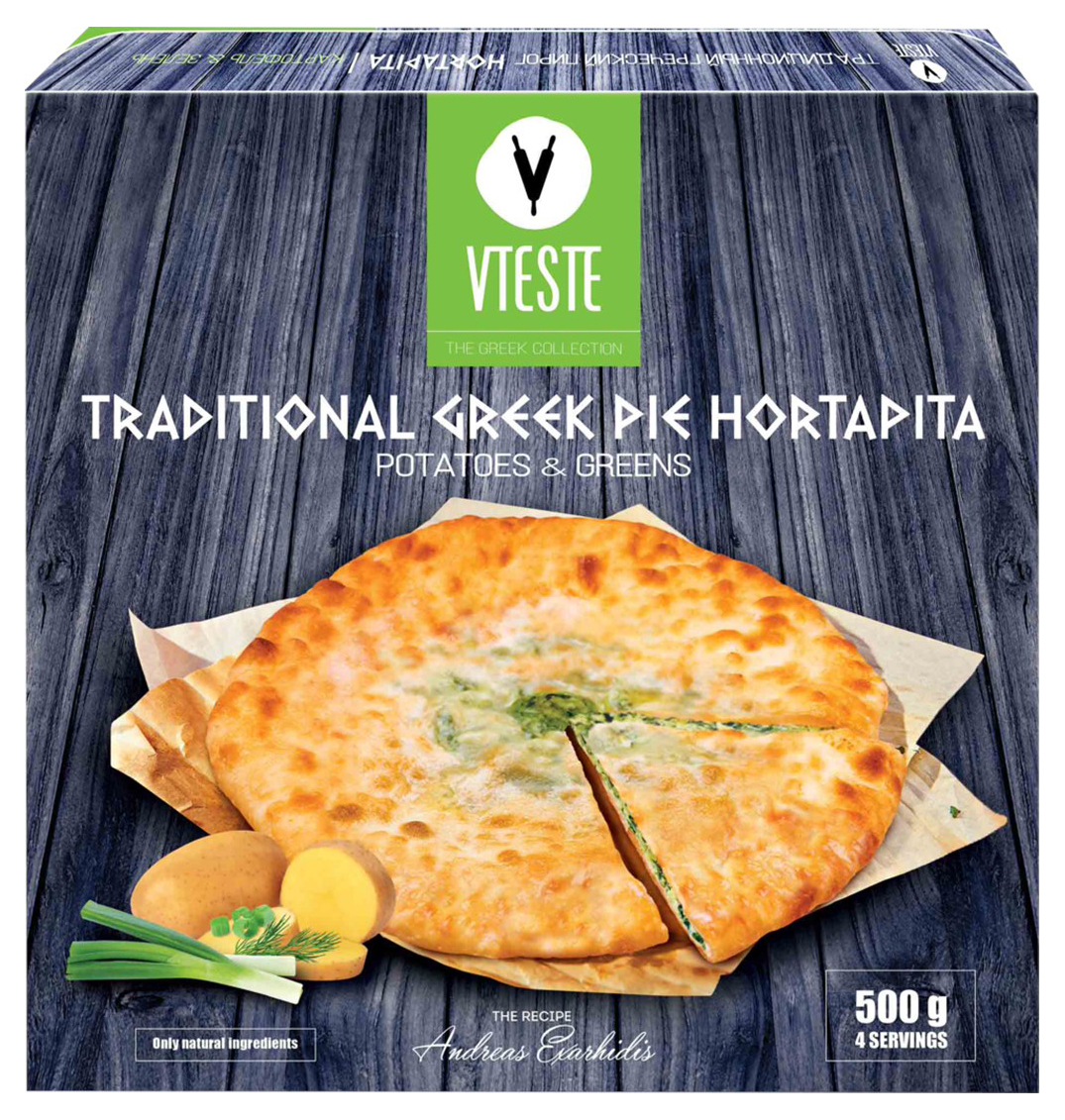 

Пирог VTESTE Hortapita постный с картофелем и зеленью замороженный 500 г