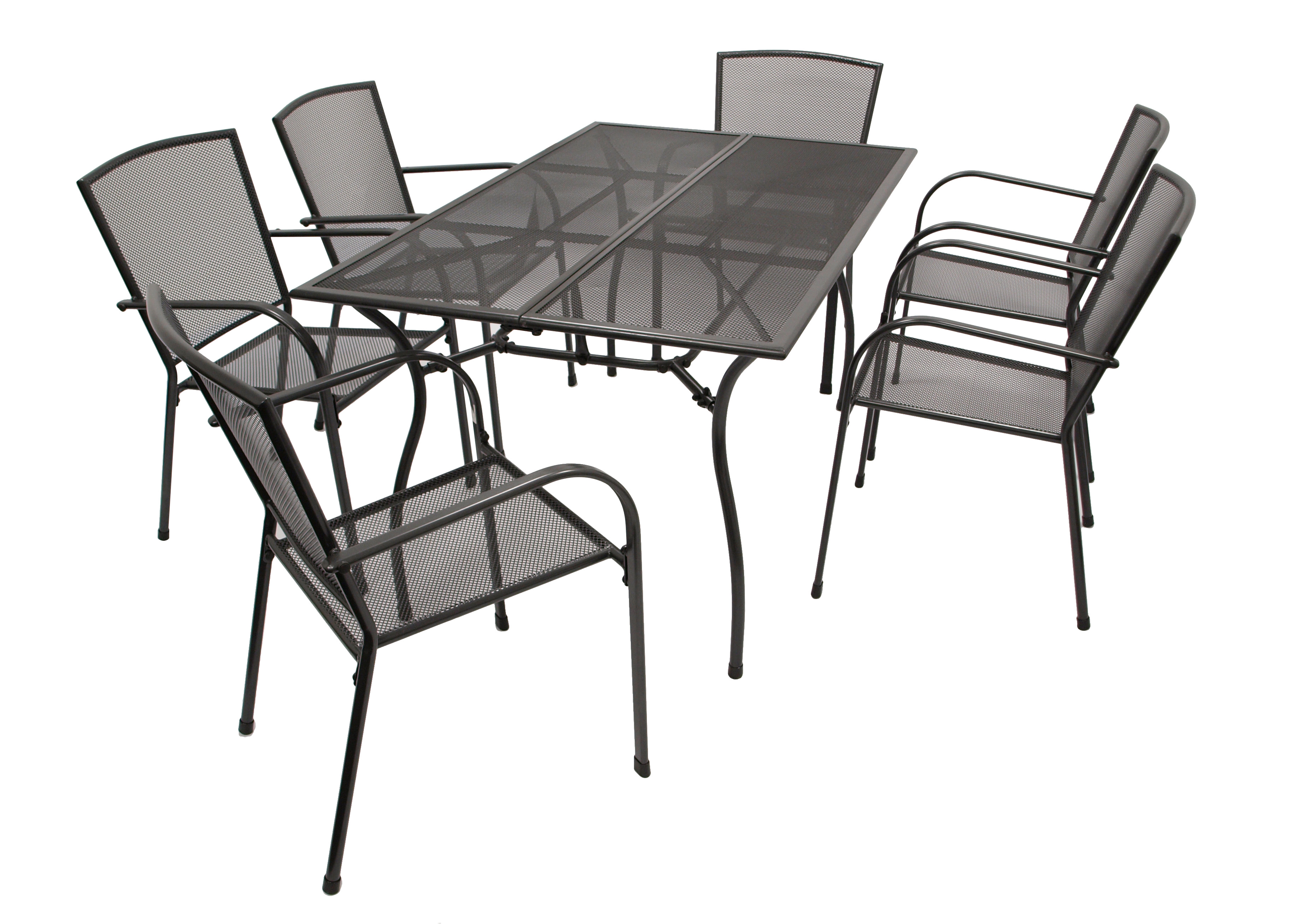 Набор дачной мебели DEGAMO Классика, стол, 6 кресел, металличнский