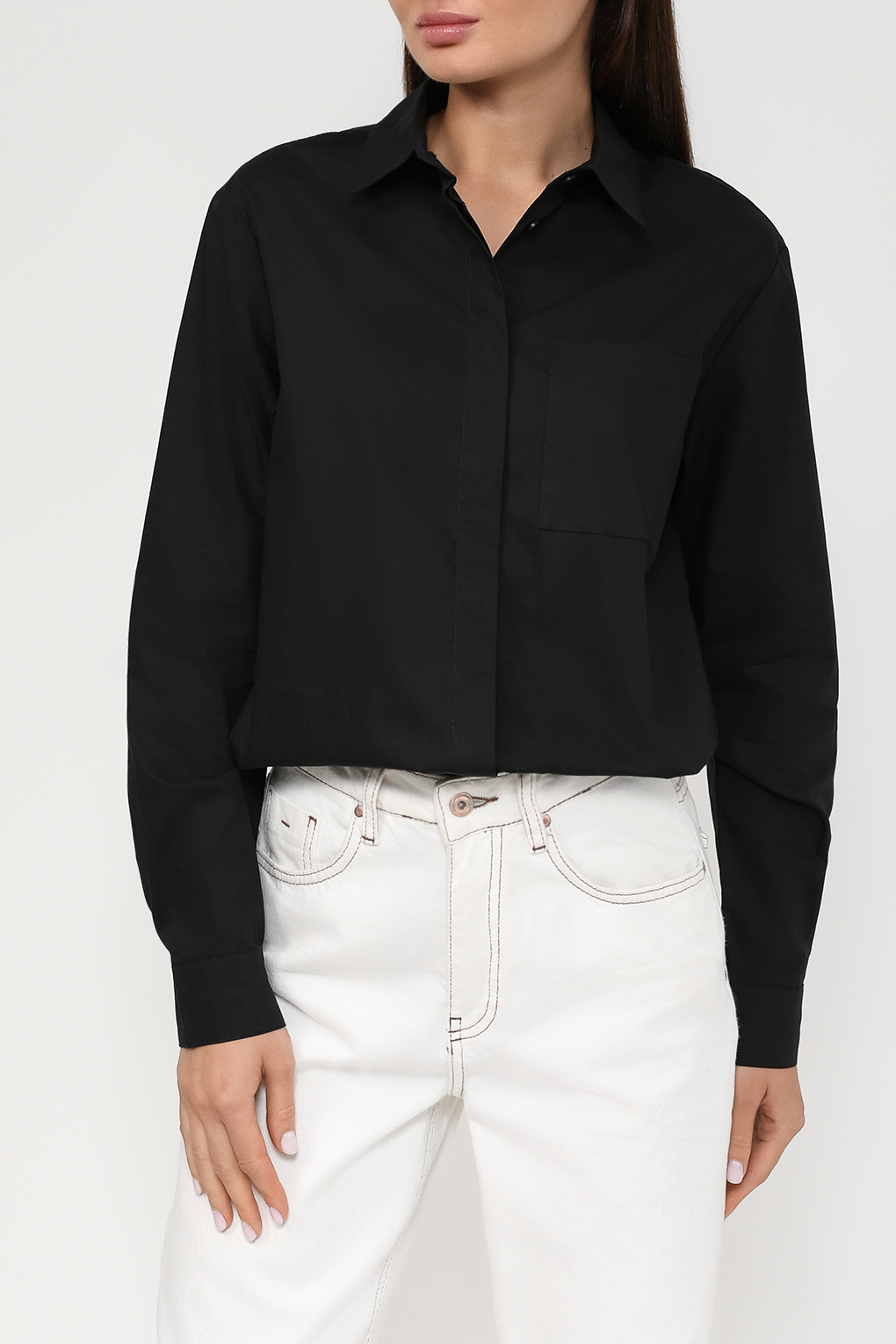 

Рубашка женская BELUCCI BL23083462MRKT черная XL, Черный, BL23083462MRKT