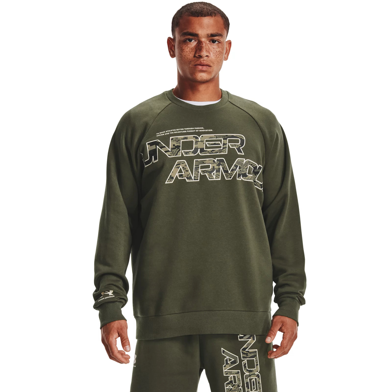 

Свитшот мужской Under Armour 1366306-390 зеленый XL, 1366306-390