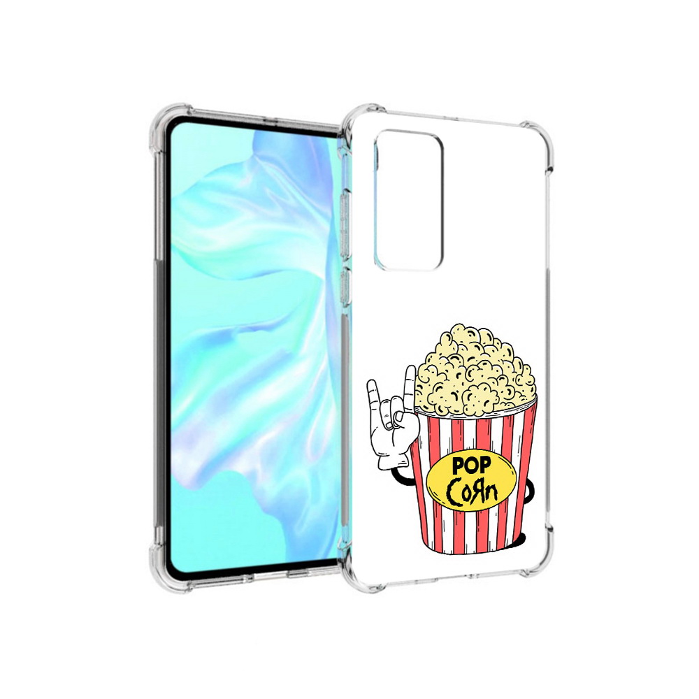 

Чехол MyPads Tocco для Huawei P40 крутой попкорн, Прозрачный, Tocco