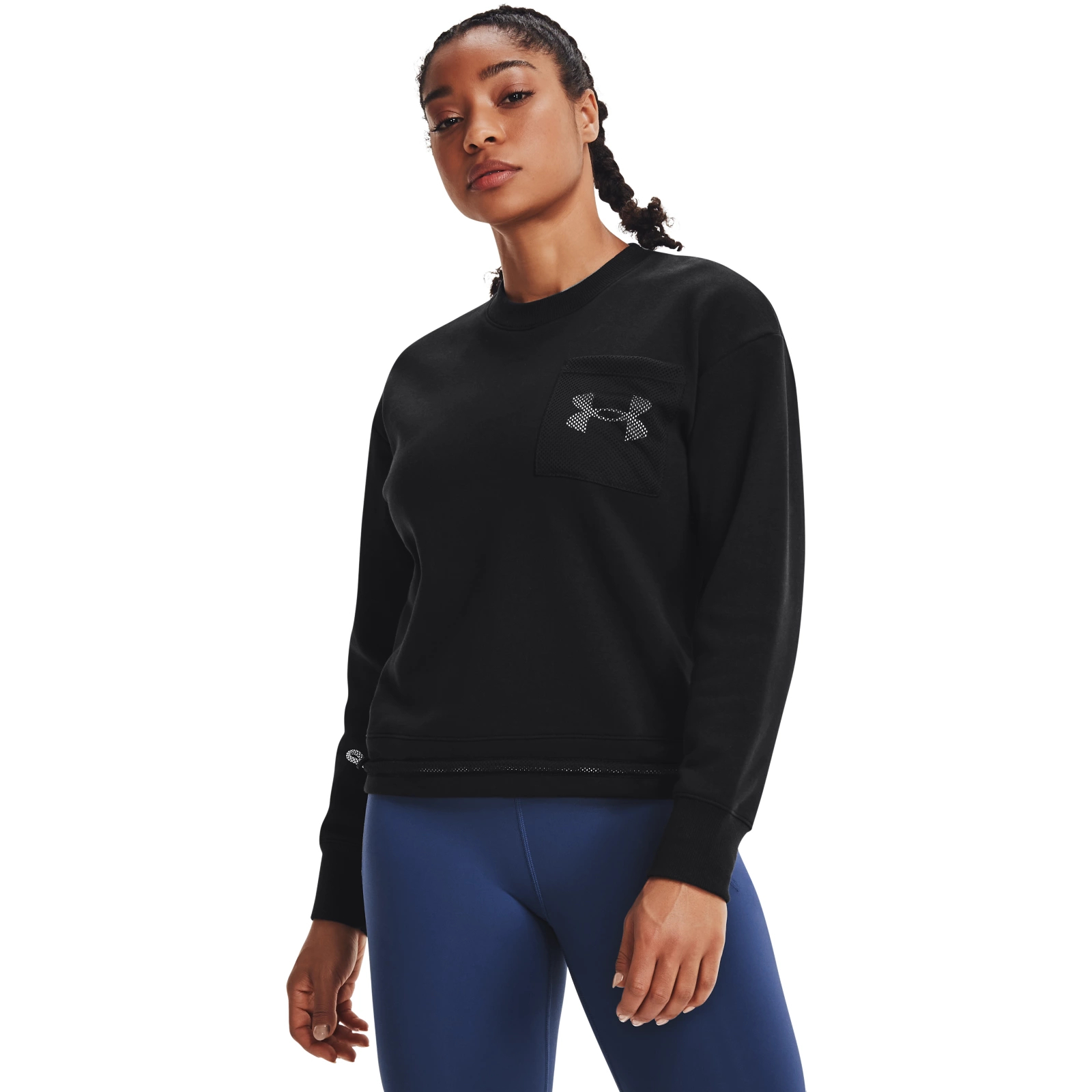 

Свитшот женский Under Armour 1365847-001 черный 44-46 RU, 1365847-001