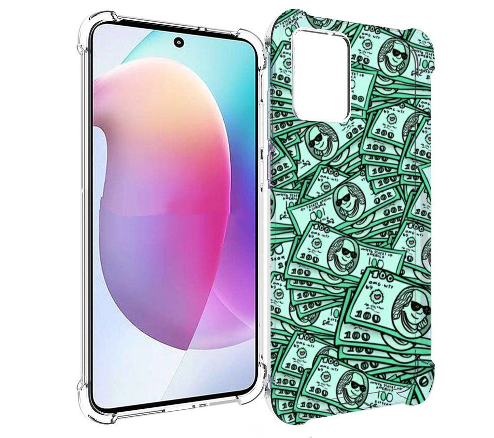 

Чехол MyPads доллары картинка для Motorola Edge 30 Neo, Прозрачный, Tocco