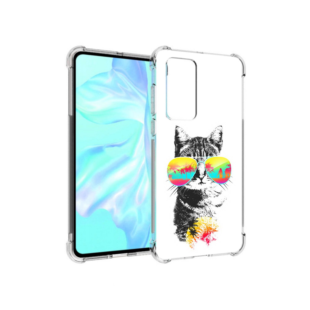 

Чехол MyPads Tocco для Huawei P40 крутой кот, Прозрачный, Tocco