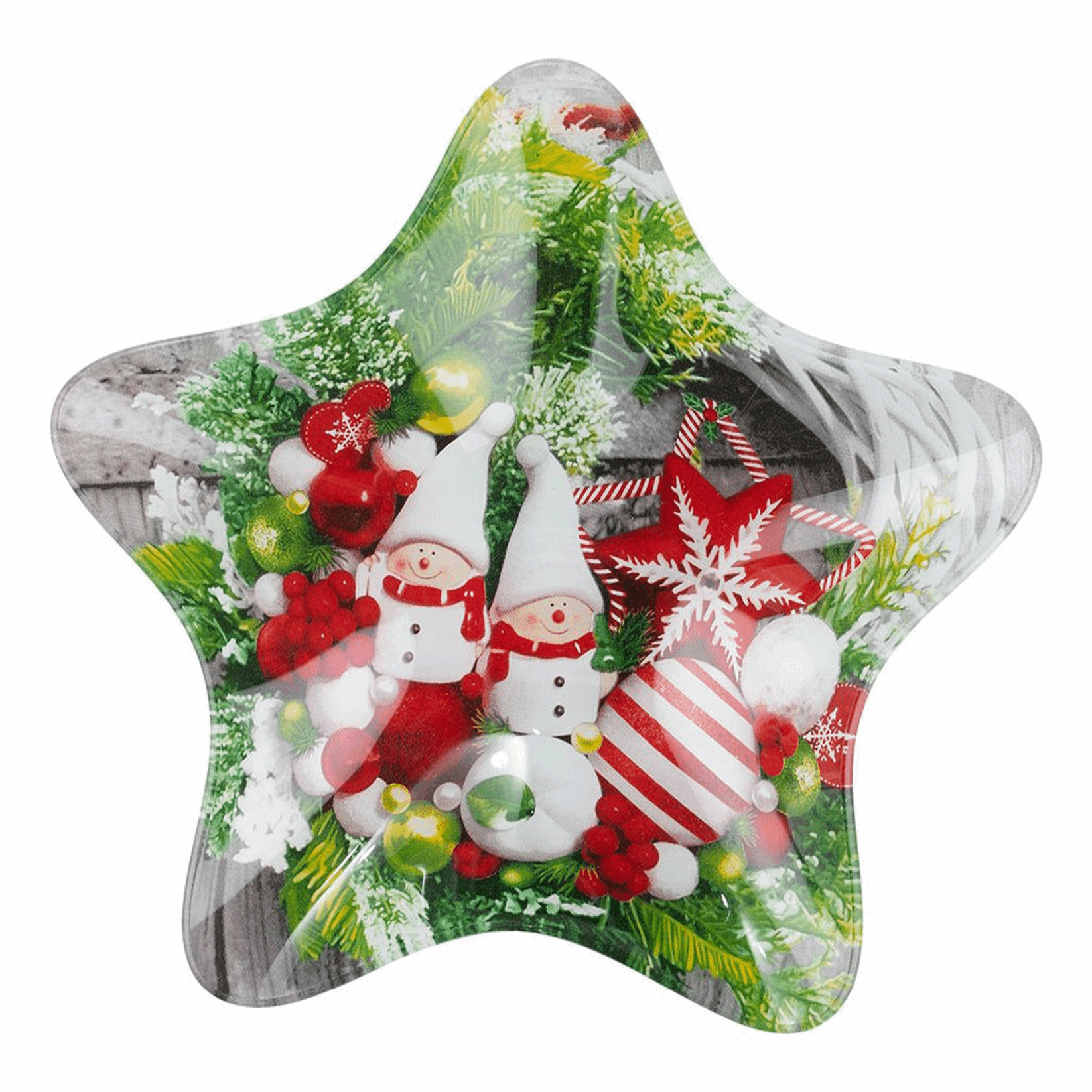 

Тарелка сервировочная Звездочка 19,5 см разноцветная