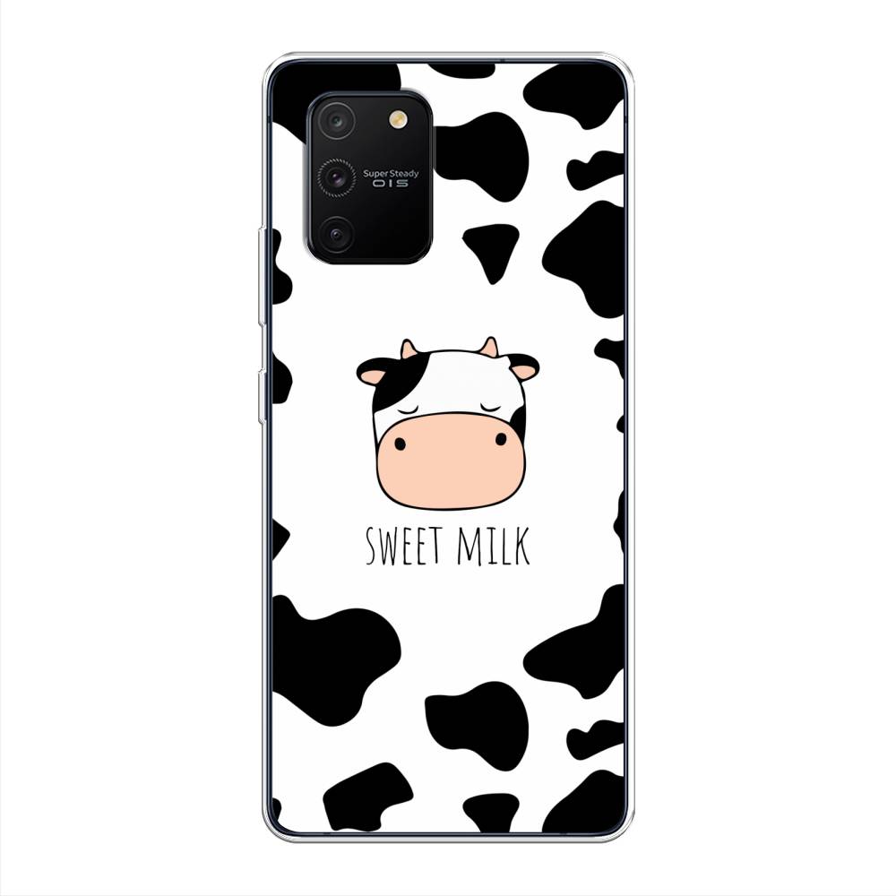 

Чехол на Samsung Galaxy S10 Lite "Sweet milk", Розовый;белый;черный, 210050-1