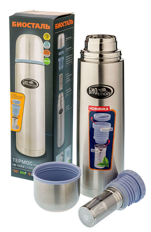 

Термос Biostal NB-750Z, 0.75 л, серебристый