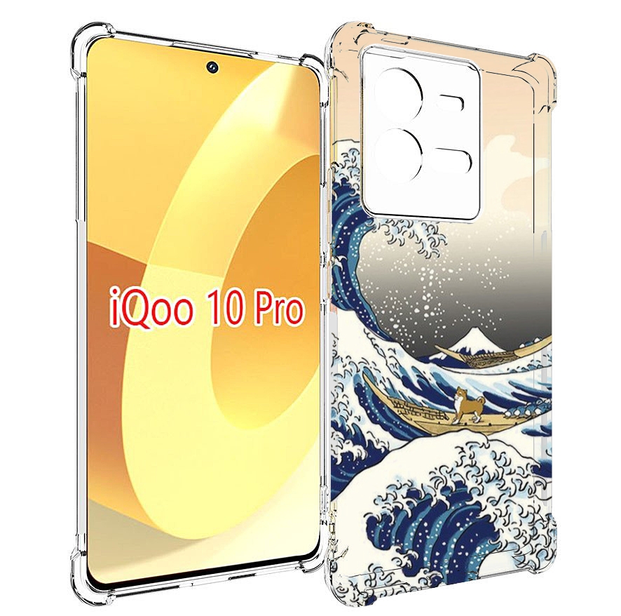 

Чехол MyPads собаки-на-плоту для Vivo iQOO 10 Pro, Прозрачный, Tocco