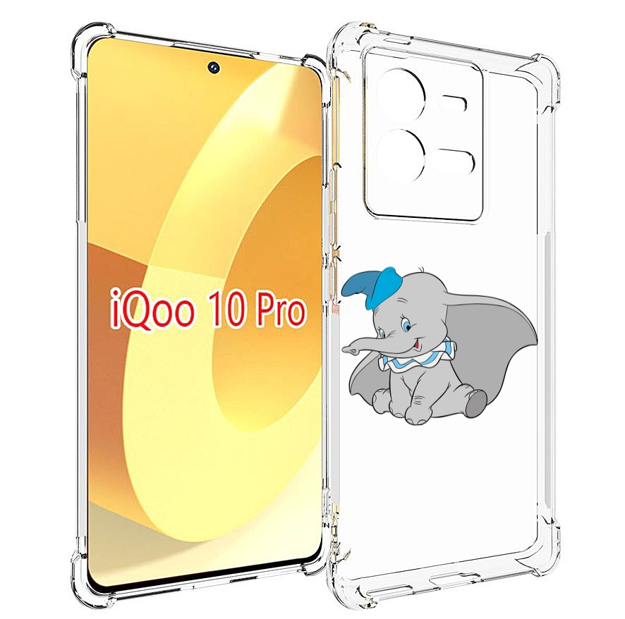

Чехол MyPads слоненок-с-большими-ушками для Vivo iQOO 10 Pro, Прозрачный, Tocco