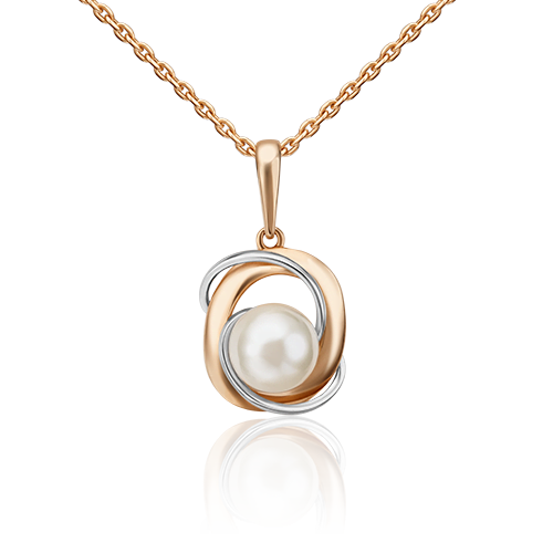 

Кулон из белого золота/красного золота с жемчугом PLATINA jewelry 03-3084-00-301-1111-31, 03-3084-00-301-1111-31