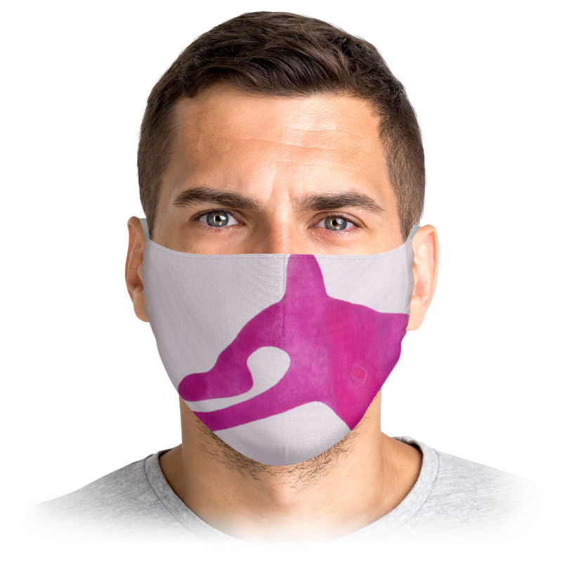 

Многоразовая маска Printio Пятно. абстракция. клякса. цвет розовая S, Пятно. абстракция. клякса. цвет