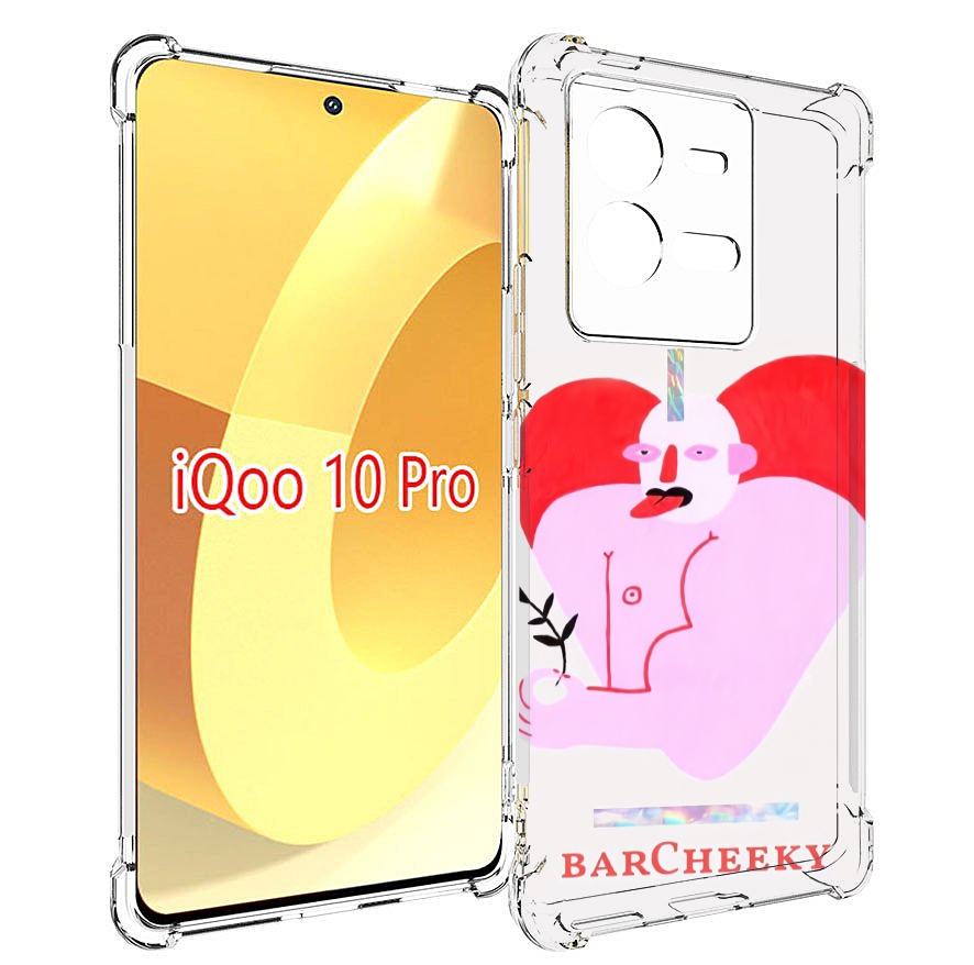 Чехол MyPads силач в сердце женский для Vivo iQOO 10 Pro
