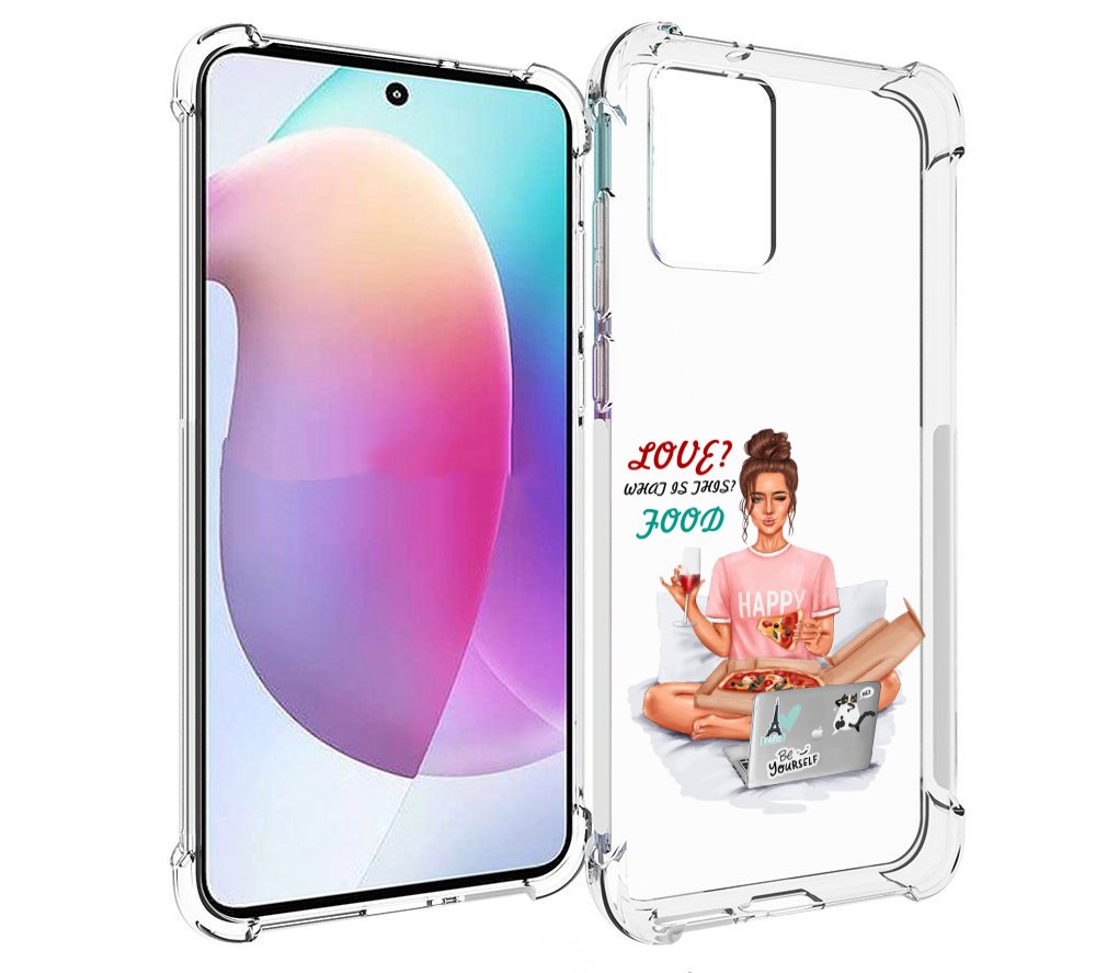 

Чехол MyPads девушка-с-ноутбуком женский для Motorola Edge 30 Neo, Прозрачный, Tocco