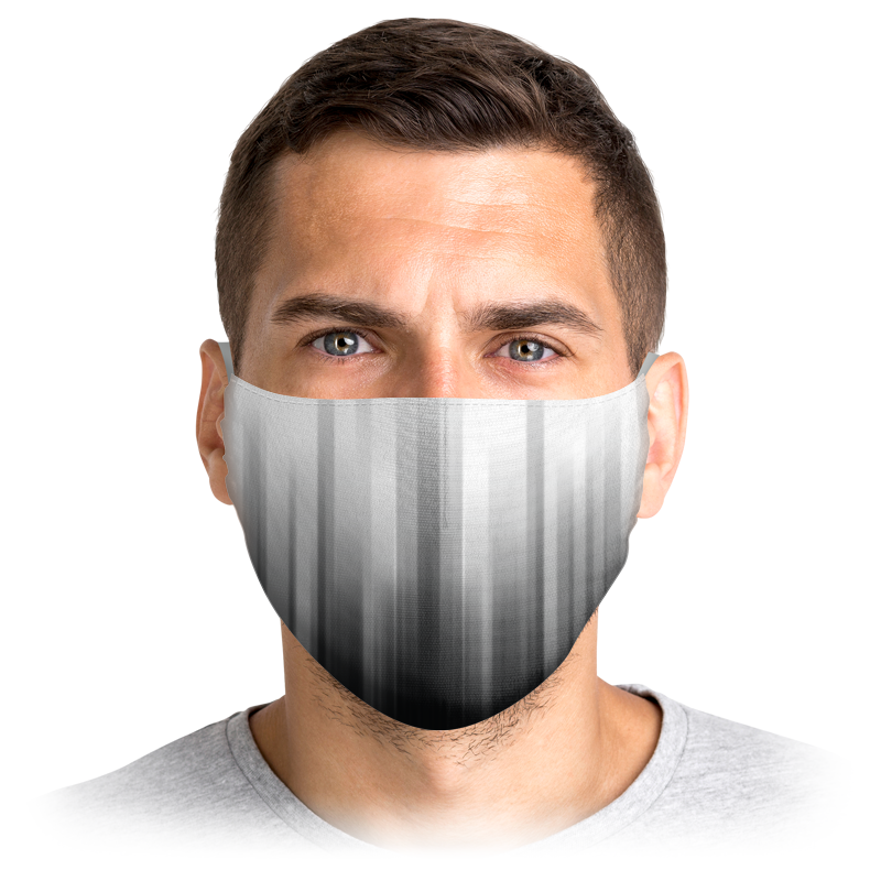 

Многоразовая маска Printio Абстрактная черно-белая фон. серая S, Абстрактный черно-белый фон.