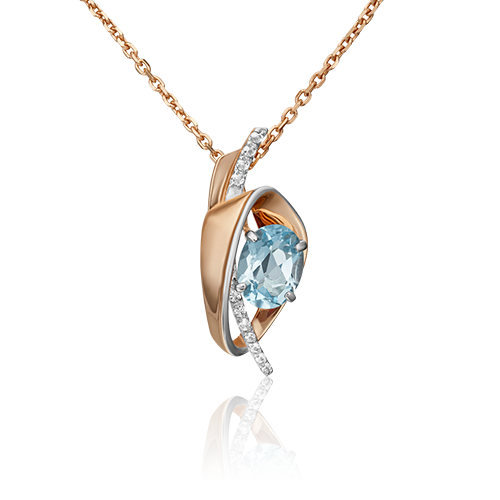 

Кулон из красного золота с топазом PLATINA jewelry 03-3061-00-201-1110-57, 03-3061-00-201-1110-57