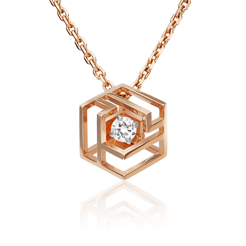 

Кулон из красного золота с фианитом PLATINA jewelry 03-3059-00-401-1110-66, 03-3059-00-401-1110-66