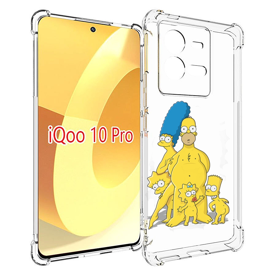 

Чехол MyPads семья-симпсонов для Vivo iQOO 10 Pro, Прозрачный, Tocco
