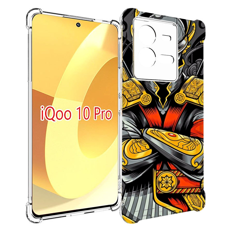 

Чехол MyPads самурай для Vivo iQOO 10 Pro, Прозрачный, Tocco