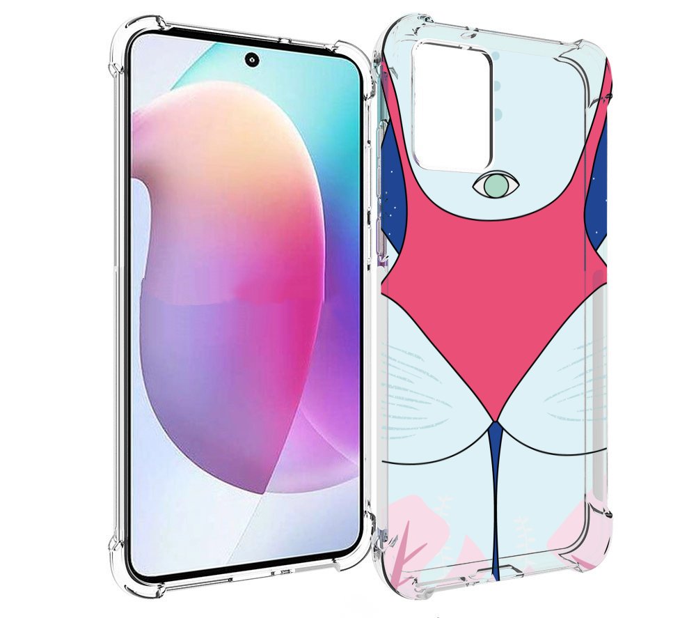 

Чехол MyPads девушка-с-глазом-на-спине для Motorola Edge 30 Neo, Прозрачный, Tocco