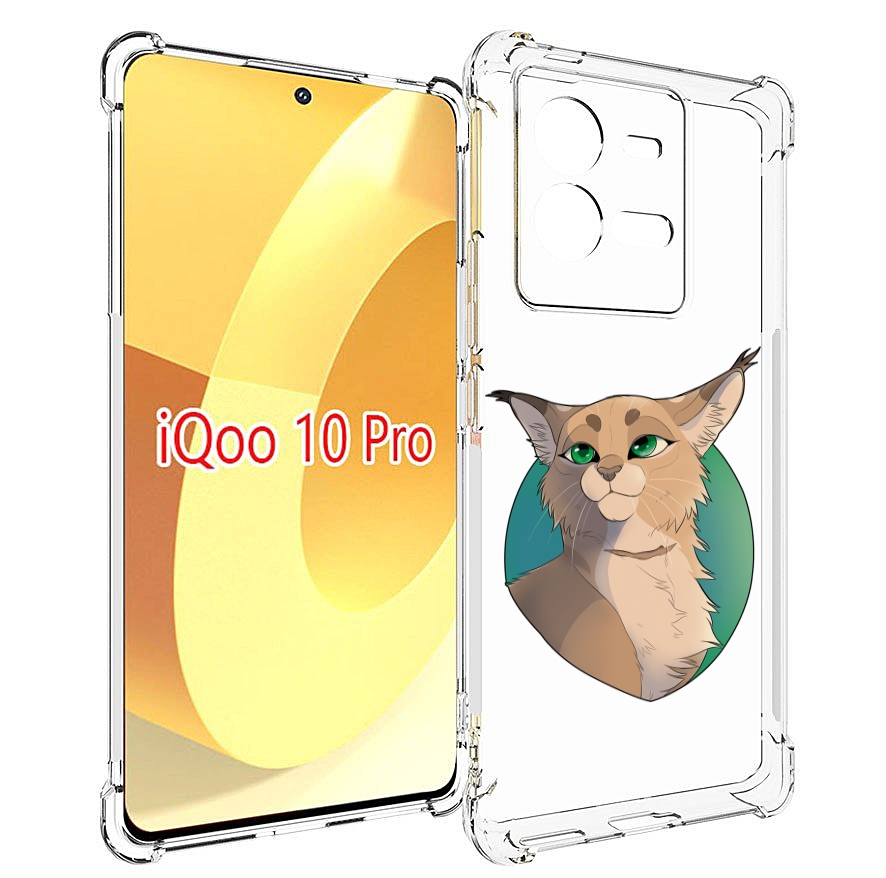 

Чехол MyPads рысь-нарисованная для Vivo iQOO 10 Pro, Прозрачный, Tocco