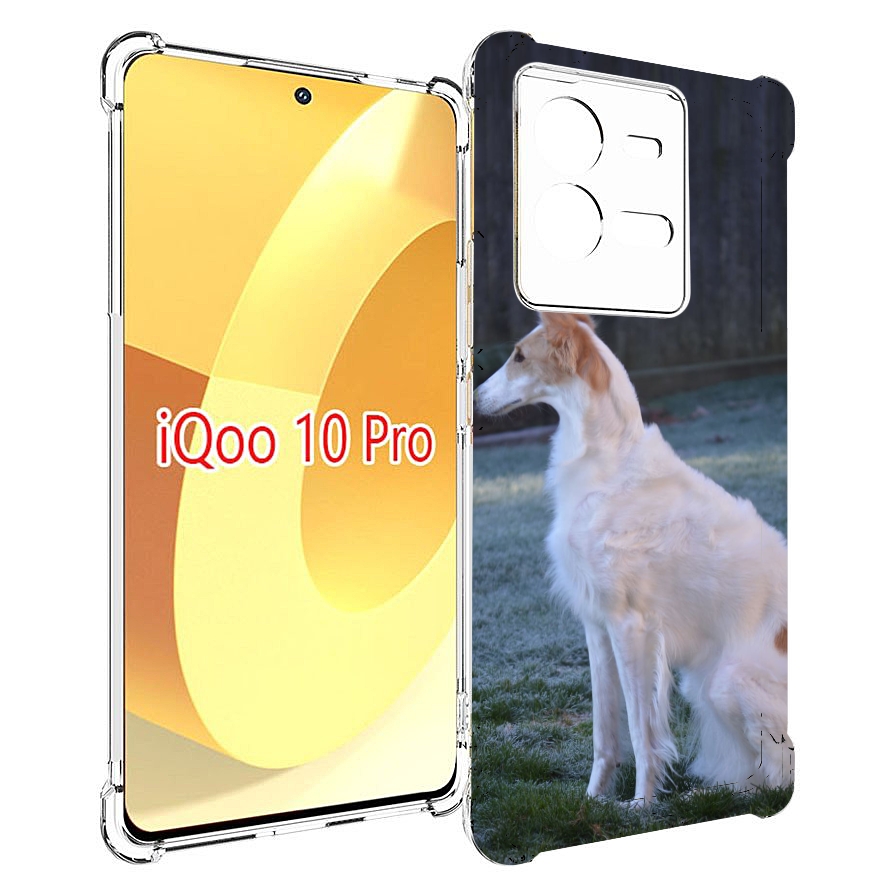 

Чехол MyPads русская псовая борзая для Vivo iQOO 10 Pro, Прозрачный, Tocco