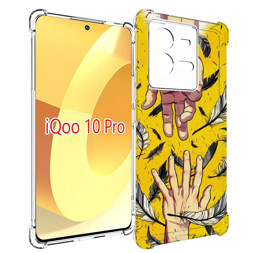 

Чехол MyPads рука-в-руку для Vivo iQOO 10 Pro, Прозрачный, Tocco