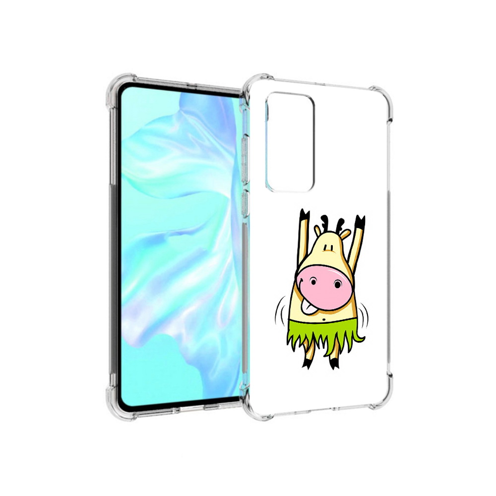 

Чехол MyPads Tocco для Huawei P40 Веселая корова, Прозрачный, Tocco