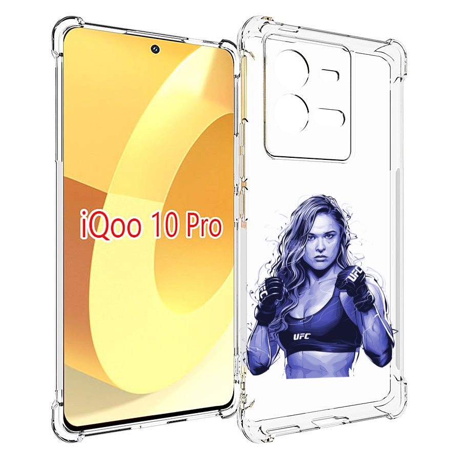 

Чехол MyPads ронда-роузи-юфс для Vivo iQOO 10 Pro, Прозрачный, Tocco