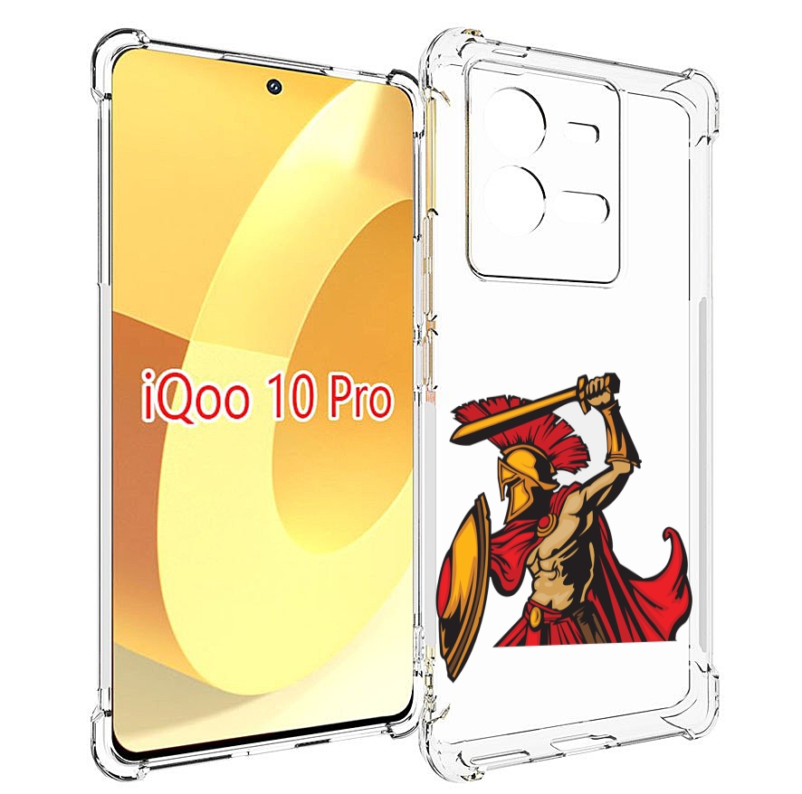 

Чехол MyPads римский-воин для Vivo iQOO 10 Pro, Прозрачный, Tocco