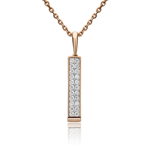 

Кулон из красного золота с фианитом PLATINA jewelry 03-2979-00-401-1110-48, 03-2979-00-401-1110-48