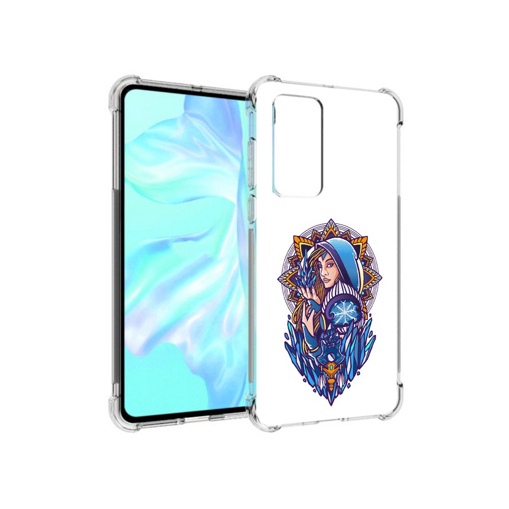 

Чехол MyPads Tocco для Huawei P40 кристал мейден дота 2, Прозрачный, Tocco