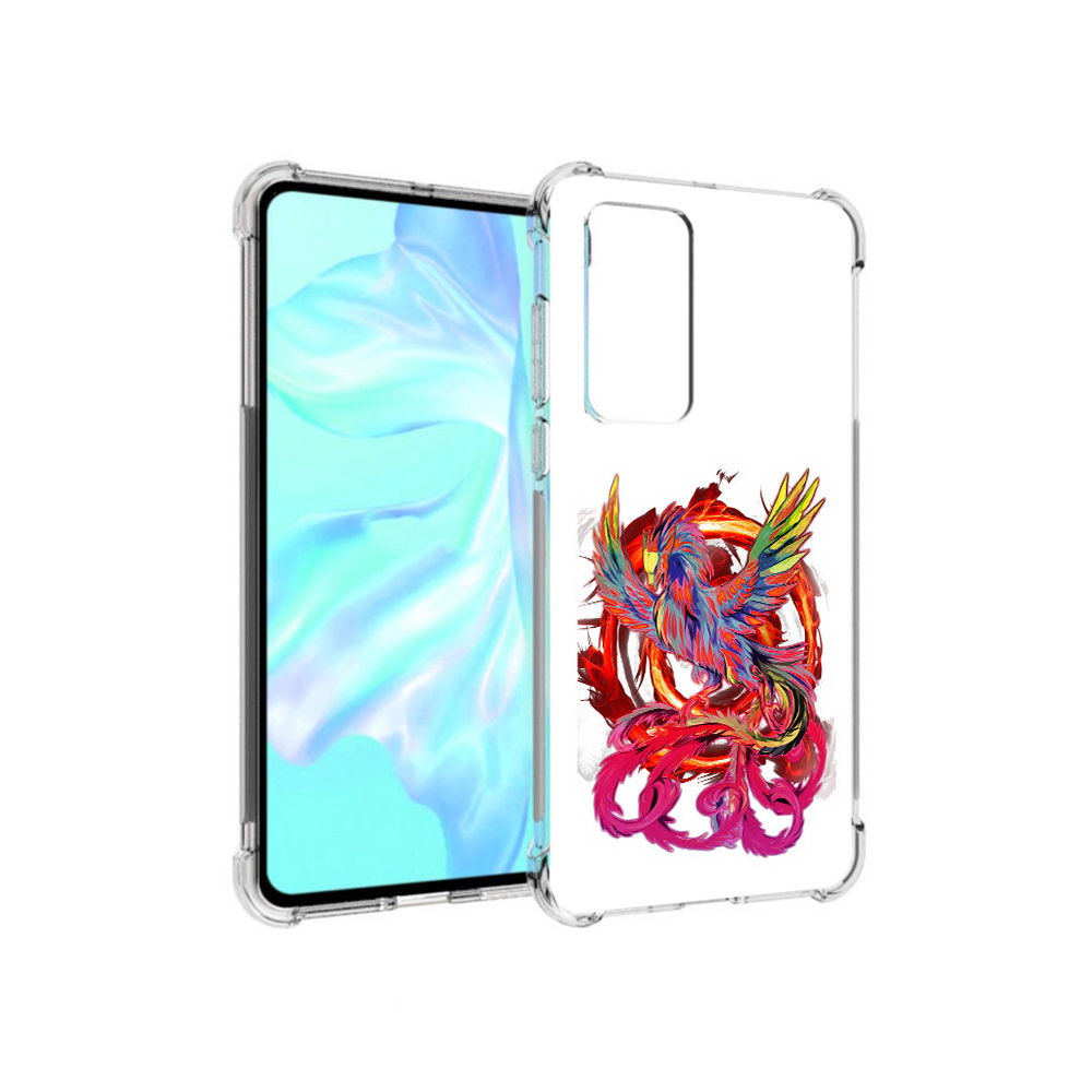 

Чехол MyPads Tocco для Huawei P40 красочный феникс, Прозрачный, Tocco