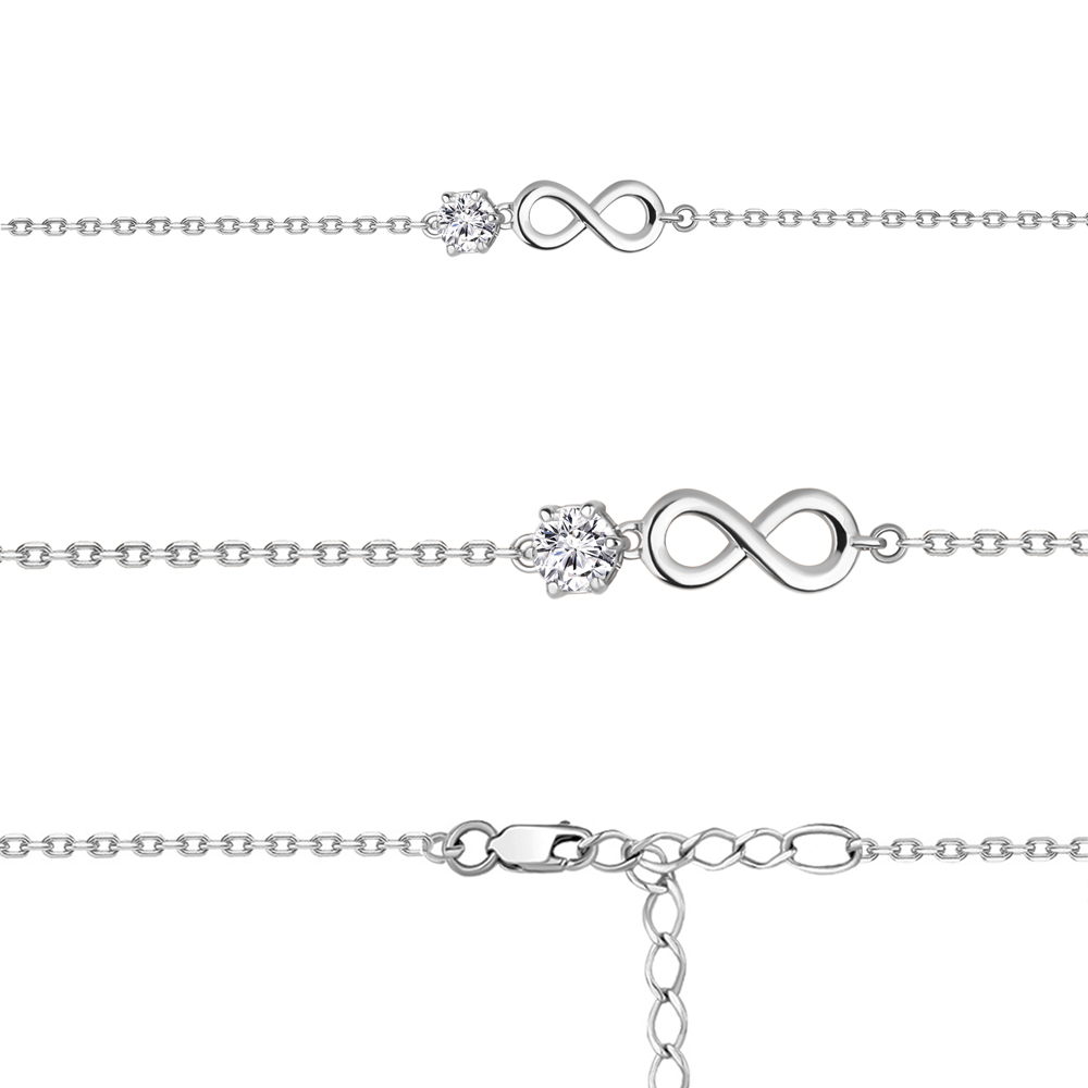 

Браслет из серебра с фианитом р. 16 Aquamarine 73640_925_р, 73640_925_р