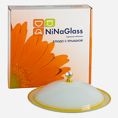 

Блюдо для блинов с крышкой NiNaGlass85-256-26,5 см. Сенти