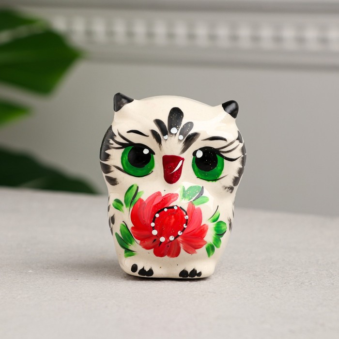 

Сувенир "Совенок", роспись, керамика, 8 см