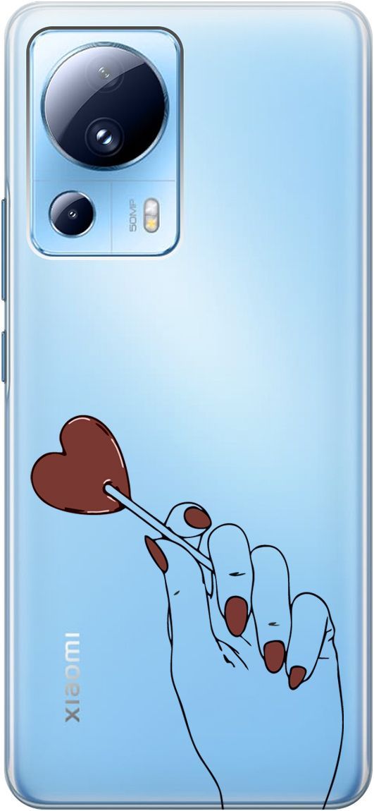 

Силиконовый чехол на Xiaomi 13 Lite "Heartbreaker" прозрачный, Прозрачный;красный, 158513