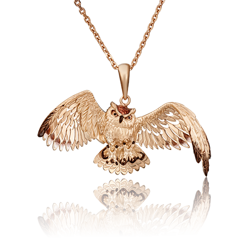 фото Кулон из красного золота с эмалью platina jewelry 03-2891-00-000-1110-59