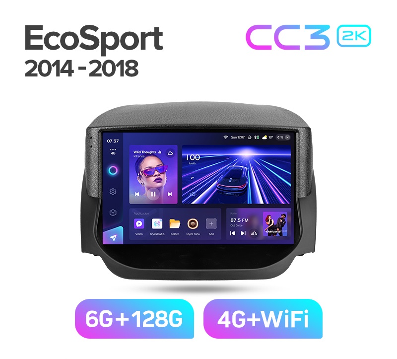 Магнитола TEYES FORD ECOSPORT 2014-2018 г CC3 2K 6128 ГБ 4289000₽