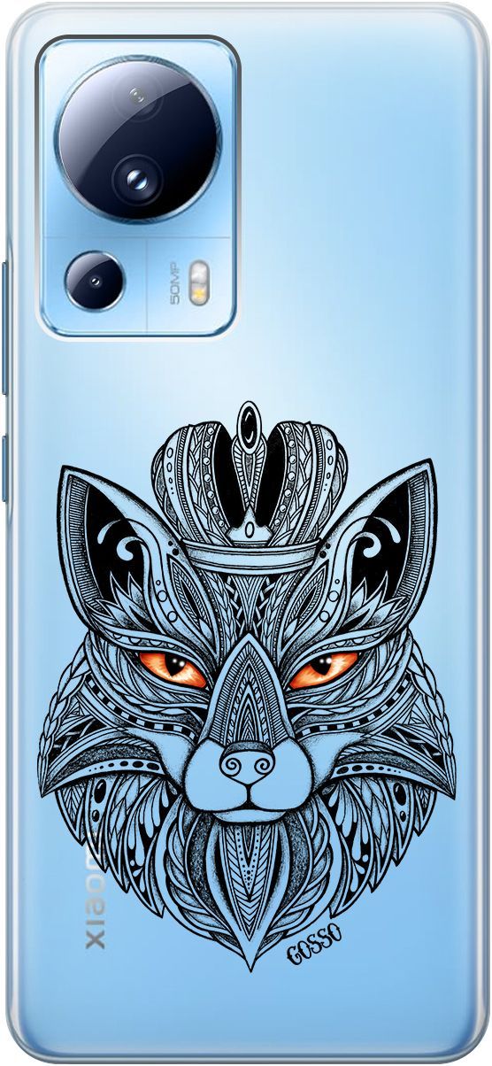 

Силиконовый чехол на Xiaomi 13 Lite "Fox Queen" прозрачный, Прозрачный;серый, 158513