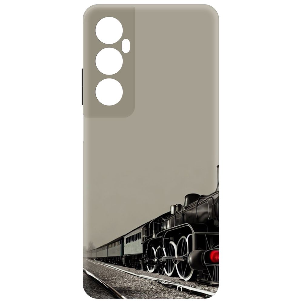 

Чехол Krutoff для Realme C65 Паровоз, Черный
