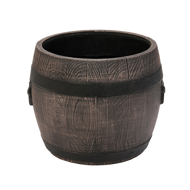 фото Цветочный горшок roto planter barrel bolero 6169 дуб