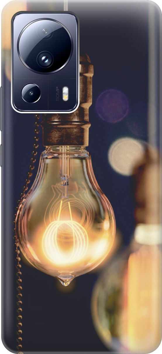 

Силиконовый чехол на Xiaomi 13 Lite "Ретро-лампа", Желтый;синий, 158508