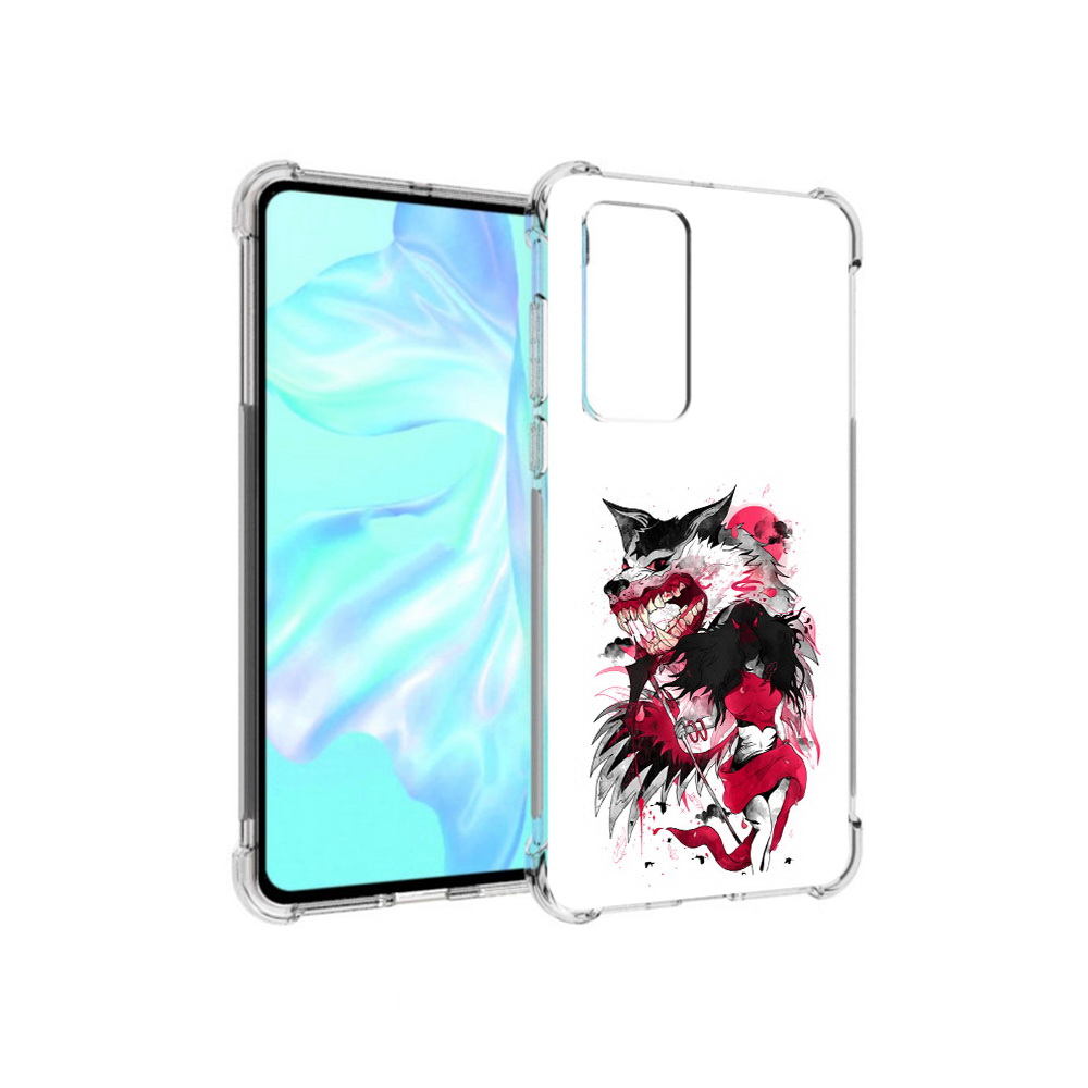 

Чехол MyPads Tocco для Huawei P40 красная шапочка, Прозрачный, Tocco