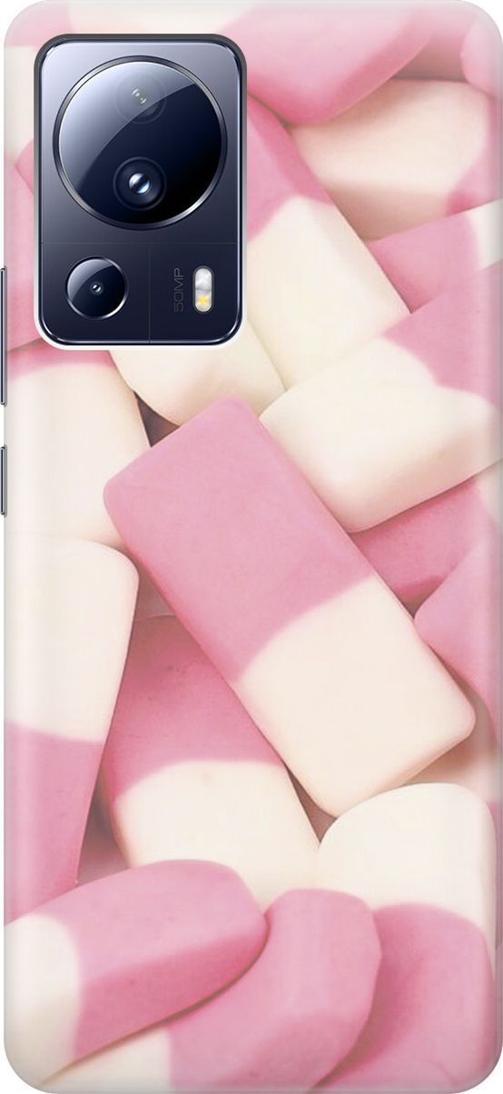 

Силиконовый чехол на Xiaomi 13 Lite "Бело-розовые мармеладки", Белый;розовый, 158511