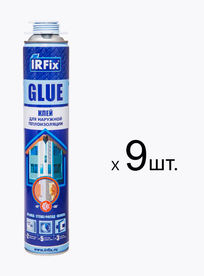 Клей для наружной теплоизоляции IRFix Glue для пенополистирола 800мл 9 шт 4428₽