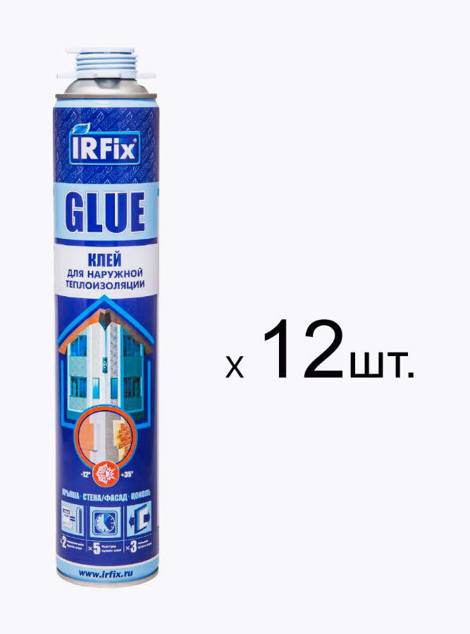 Клей для наружной теплоизоляции IRFix Glue для пенополистирола 800мл 12 шт 5904₽