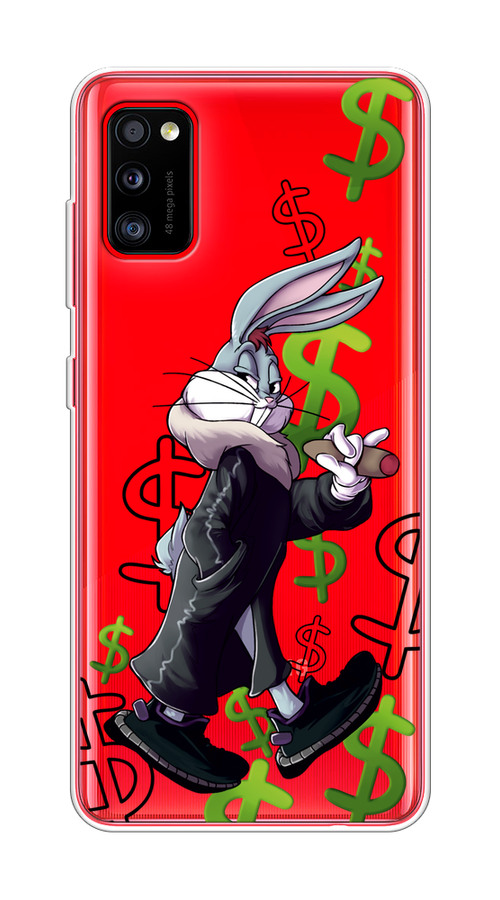 

Чехол на Samsung Galaxy A41 "Rich Bugs Bunny", Зеленый;черный;голубой, 2100450-6