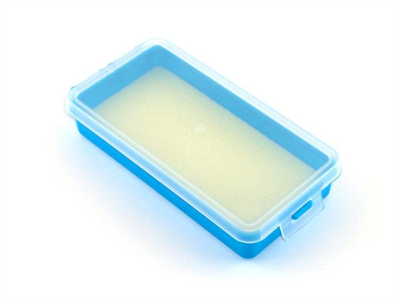 Коробка для приманок PlBOX 2001 (без ячеек, изолон 8 мм) 95 х 185 х 35 мм, цв. Синий
